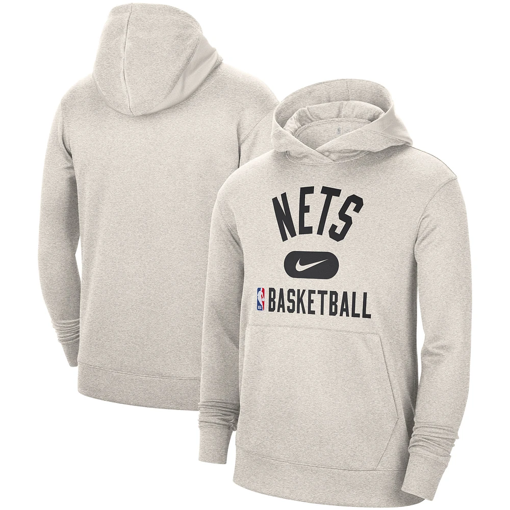 Men's Nike Brooklyn Nets 2021-2022 Spotlight On Court Performance Practice Pullover Hoodie