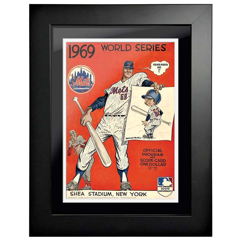 New York Mets 1969 World Series 14'' x 18'' Framed Program