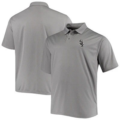 Men's Fanatics Gray Chicago White Sox Big & Tall Solid Birdseye Polo