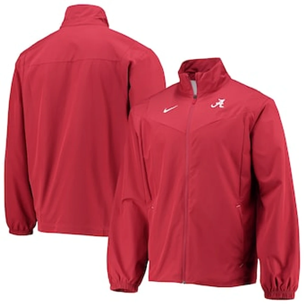 Men's Nike Crimson Alabama Crimson Tide 2021 Sideline Full-Zip Jacket