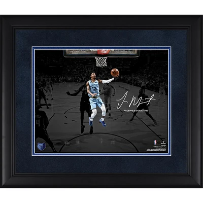 Ja Morant Memphis Grizzlies Framed 11" x 14" Spotlight Photograph - Facsimile Signature