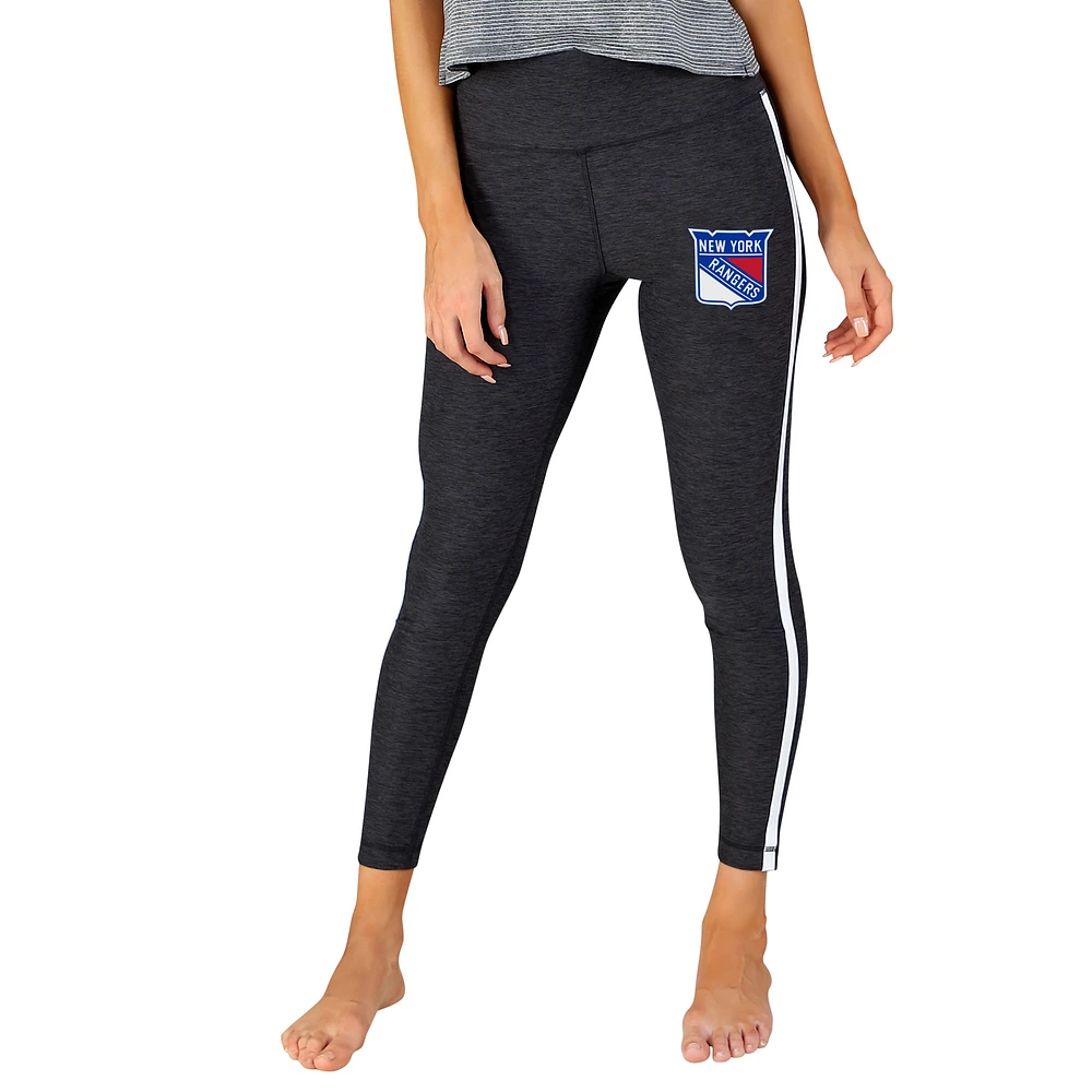 Women's Concepts Sport Charcoal/White New York Rangers Centerline Knit Leggings