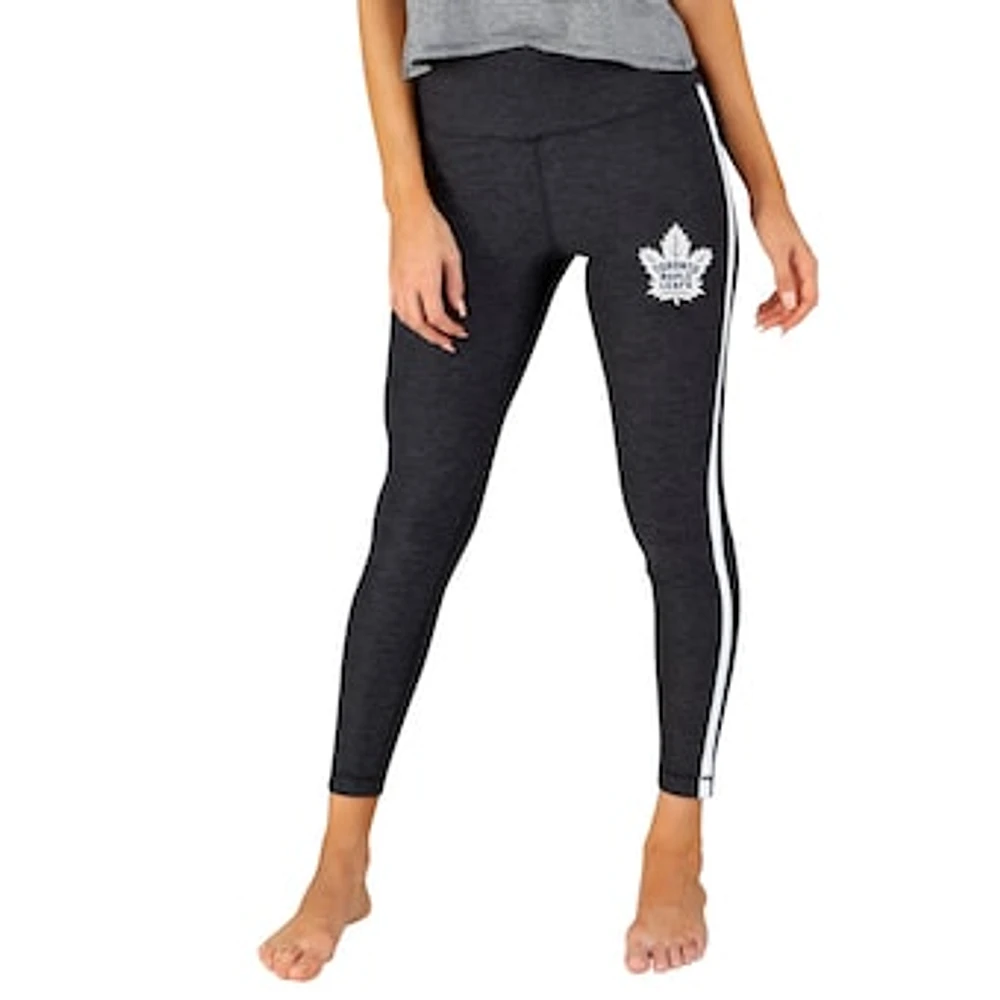 Women's Concepts Sport Charcoal/White Toronto Maple Leafs Centerline Knit Leggings