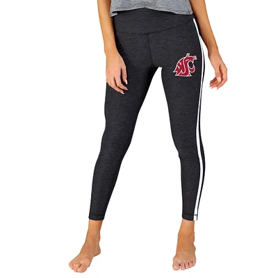 Women's Concepts Sport Charcoal/White Washington State Cougars Centerline Knit Leggings