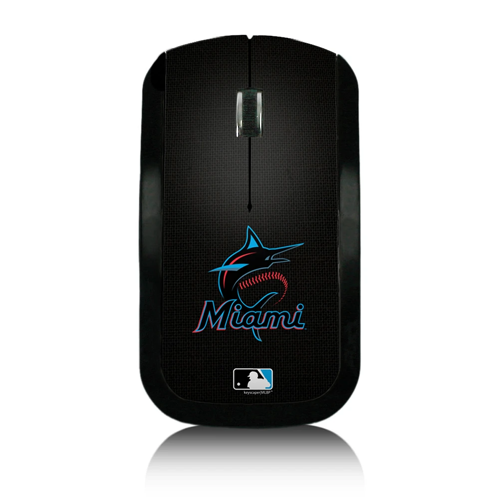 Miami Marlins Team Logo Wireless Mouse