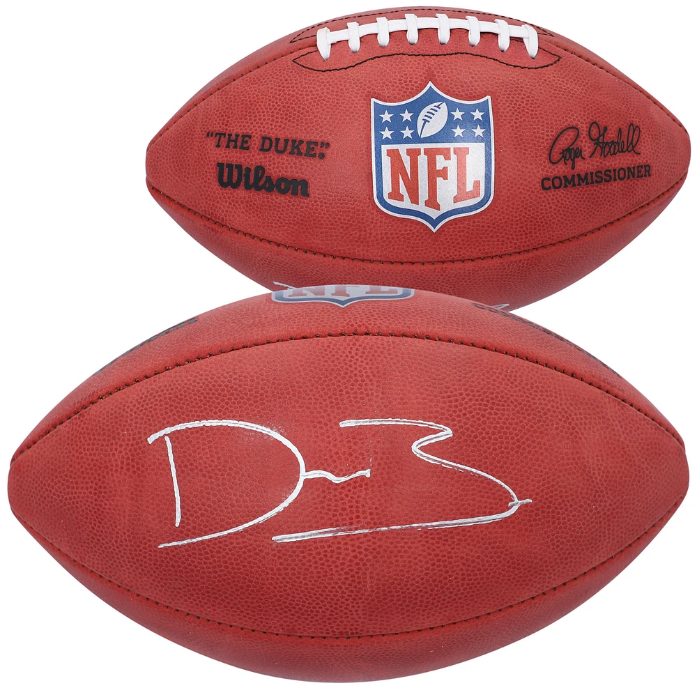 Devin Bush Cleveland Browns Autographed Wilson Duke Full Color Football