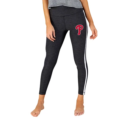 Women's Concepts Sport Charcoal/White Philadelphia Phillies Centerline Knit Leggings