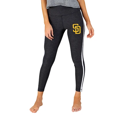 Women's Concepts Sport Charcoal/White San Diego Padres Centerline Knit Leggings