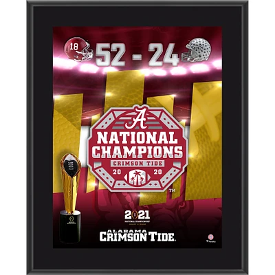 Alabama Crimson Tide 10.5" x 13" College Football Playoff 2020 National Champions Sublimated Plaque