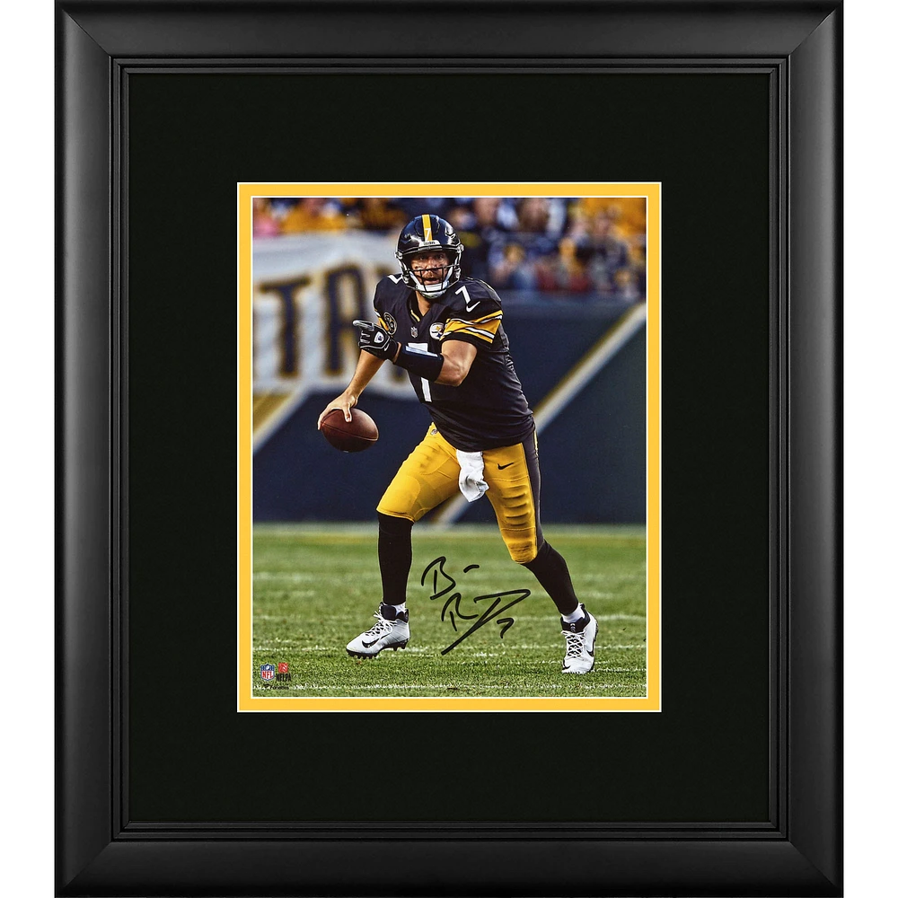 Ben Roethlisberger Pittsburgh Steelers Framed Autographed 8" x 10" Vertical Photograph