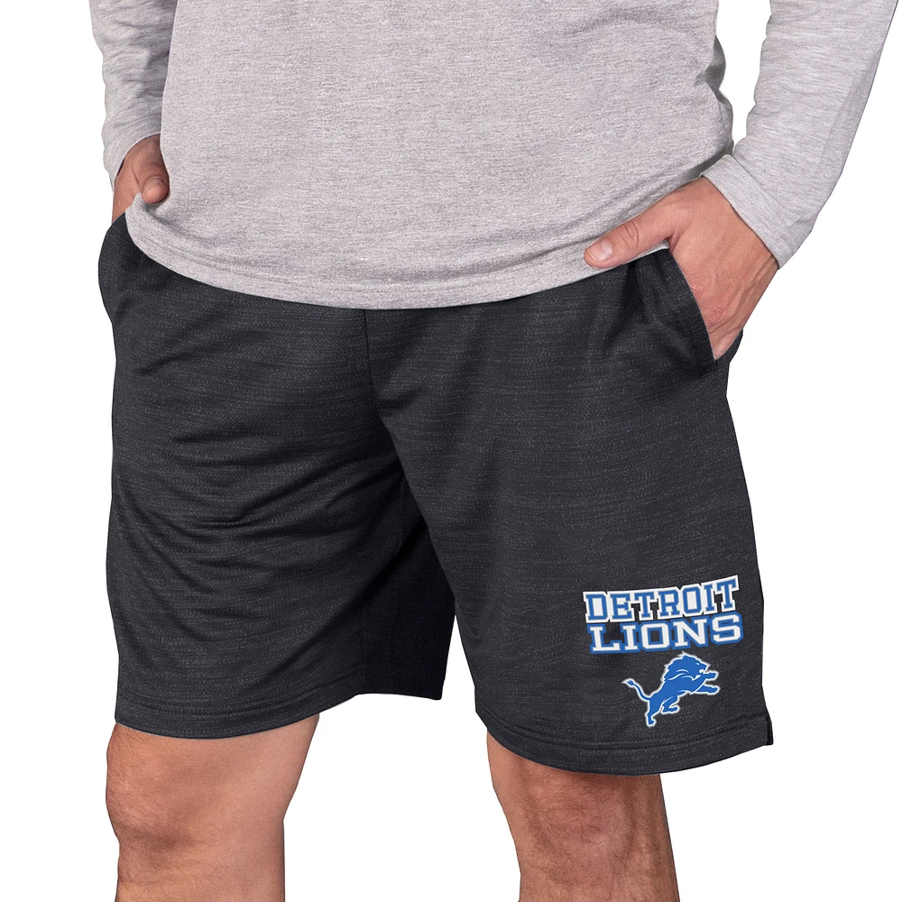 Men's Concepts Sport Charcoal Detroit Lions Bullseye Knit Jam Shorts