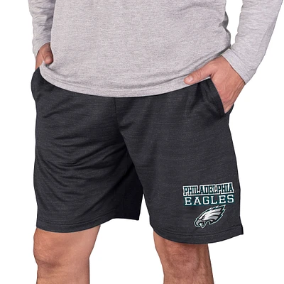 Men's Concepts Sport Charcoal Philadelphia Eagles Bullseye Knit Jam Shorts