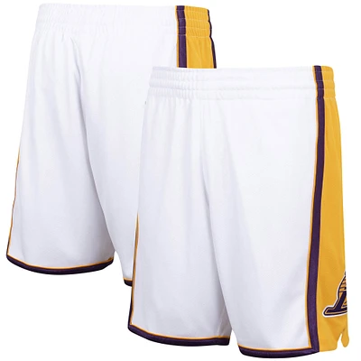 Men's Mitchell & Ness White Los Angeles Lakers 2009/10 Hardwood Classics Authentic Shorts