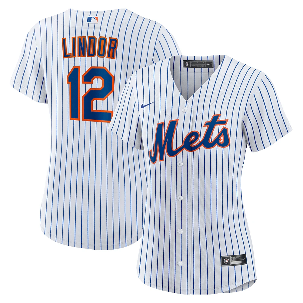 Women's Nike Francisco Lindor White New York Mets Home Replica Player Jersey