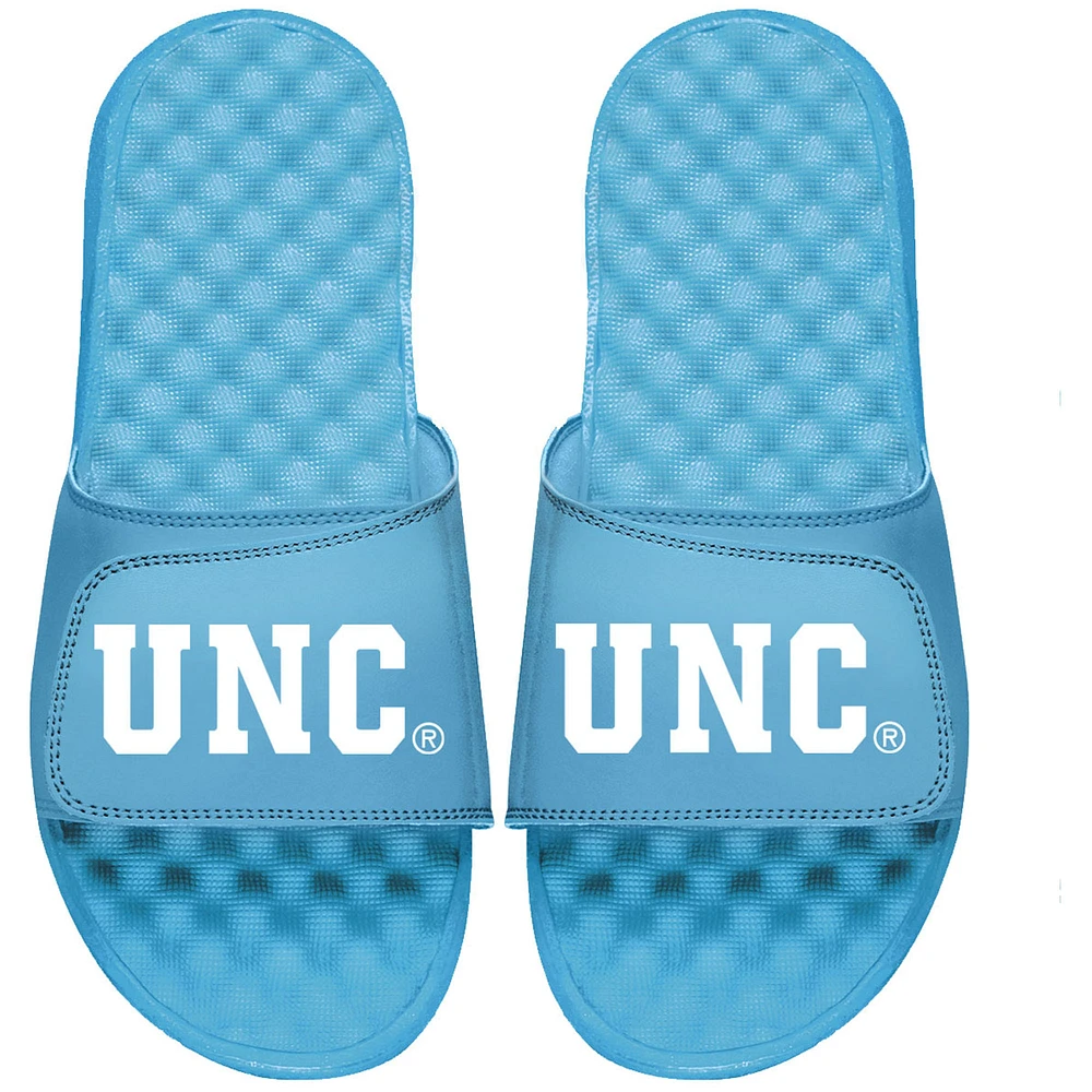 Men's ISlide Carolina Blue North Tar Heels UNC Wordmark Slide Sandals