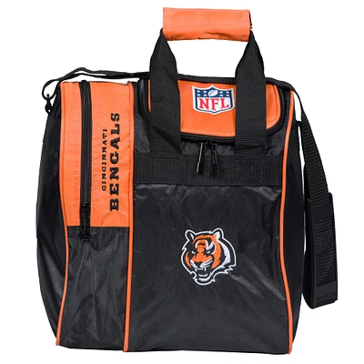 Cincinnati Bengals Single Bowling Ball Tote Bag with Shoe Compartment