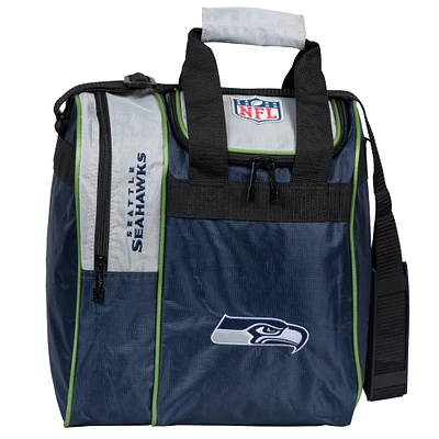 Seattle Seahawks Single Bowling Ball Tote Bag with Shoe Compartment