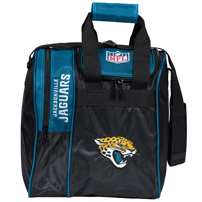 Jacksonville Jaguars Single Bowling Ball Tote Bag with Shoe Compartment