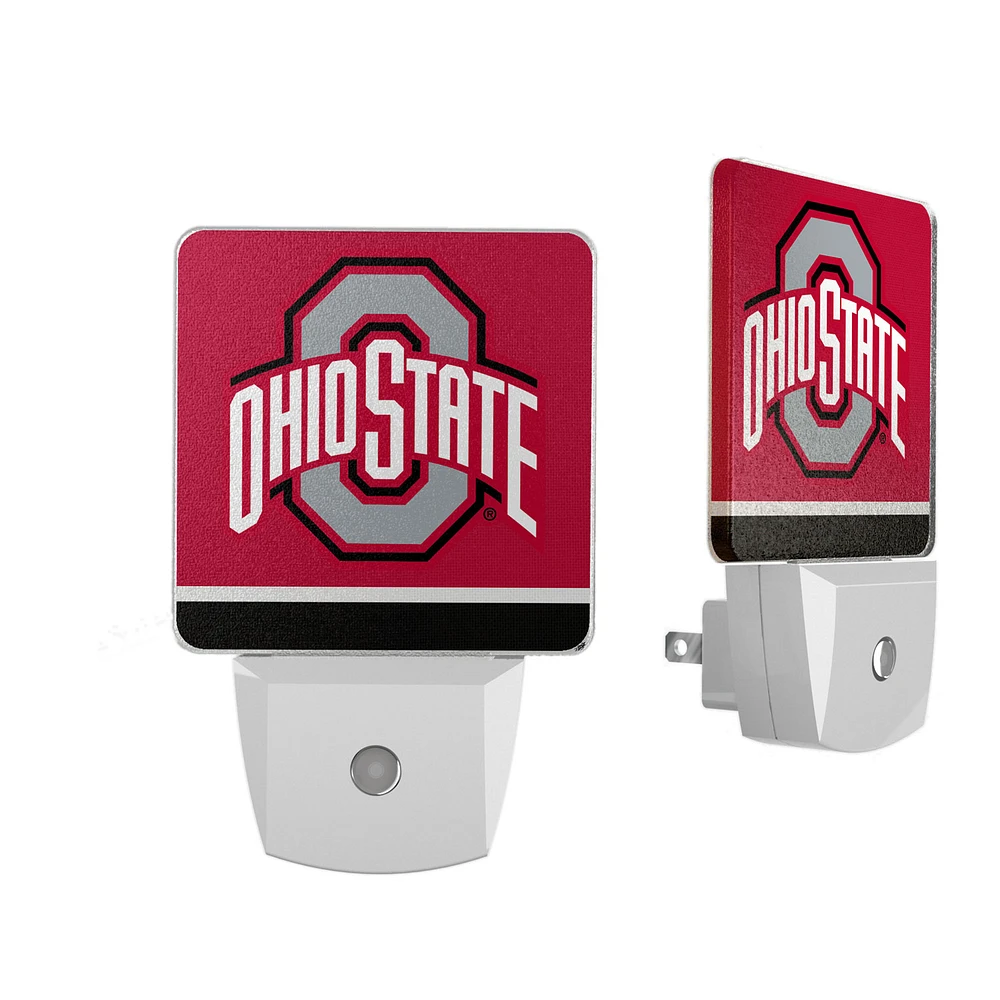 Ohio State Buckeyes Stripe Design Nightlight 2-Pack