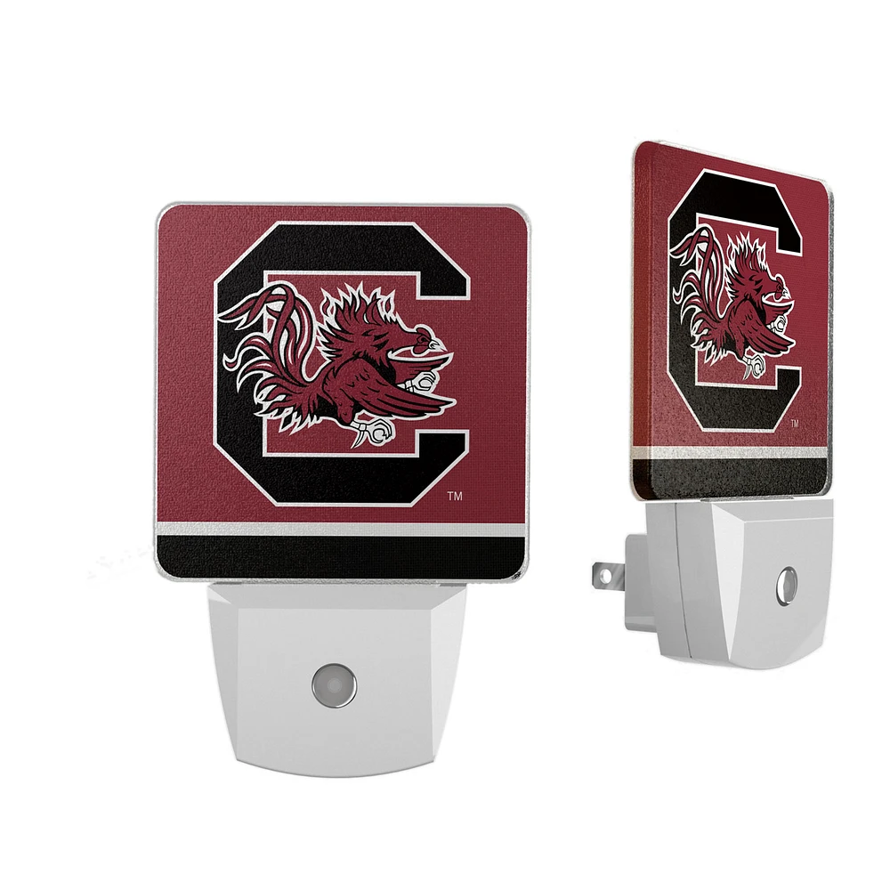 South Carolina Gamecocks Stripe Design Nightlight 2-Pack