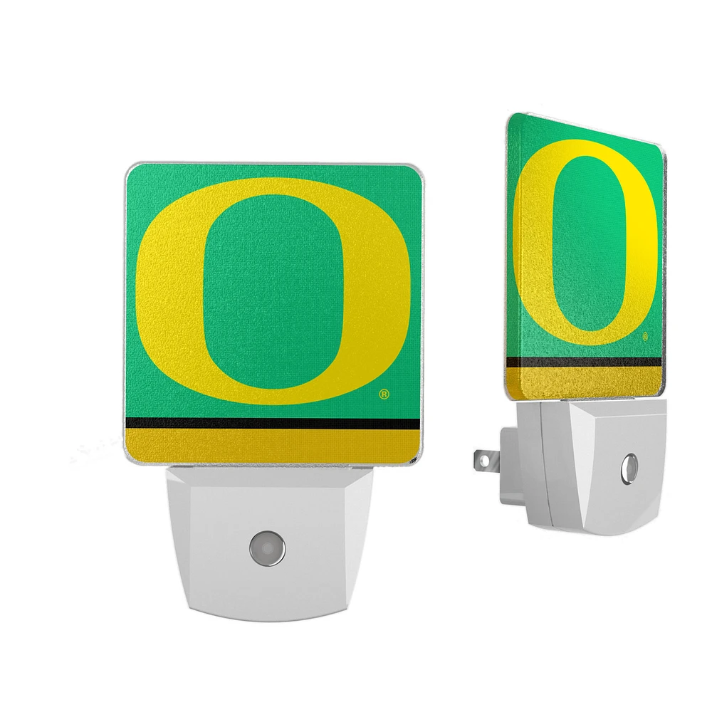 Oregon Ducks Stripe Design Nightlight 2-Pack