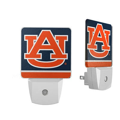 Auburn Tigers Stripe Design Nightlight 2-Pack
