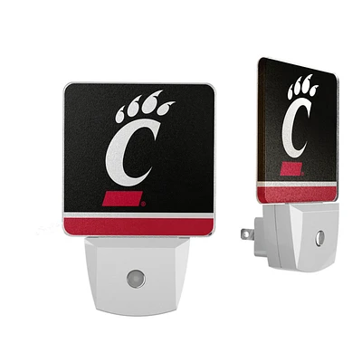 Cincinnati Bearcats Stripe Design Nightlight 2-Pack