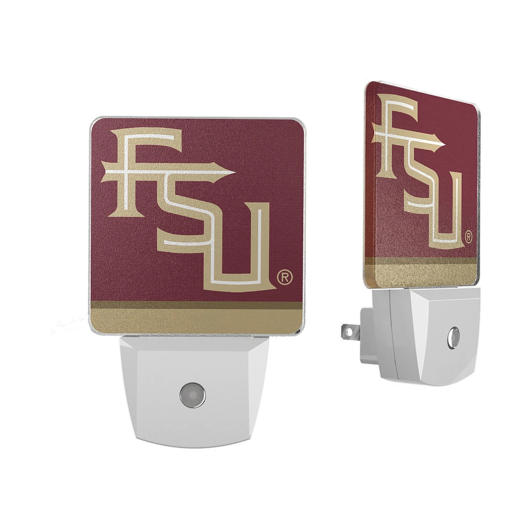 Florida State Seminoles Stripe Design Nightlight 2-Pack