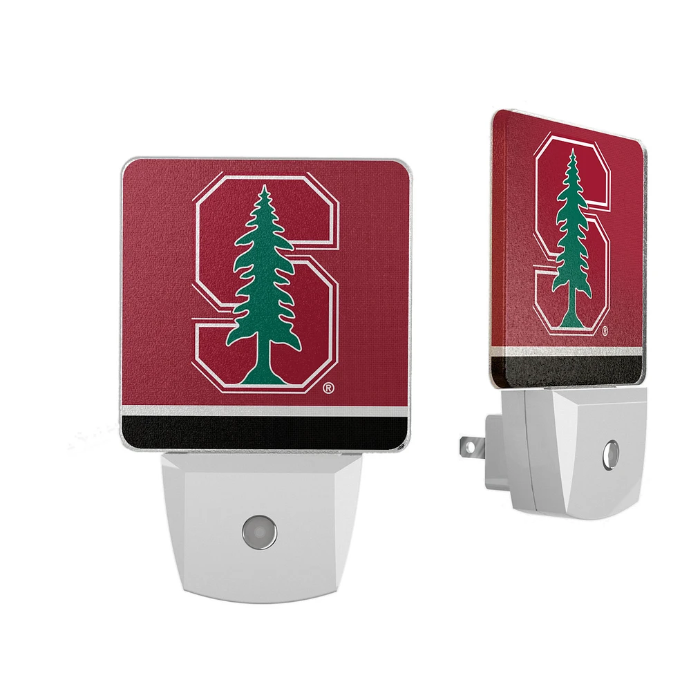 Stanford Cardinal Stripe Design Nightlight 2-Pack