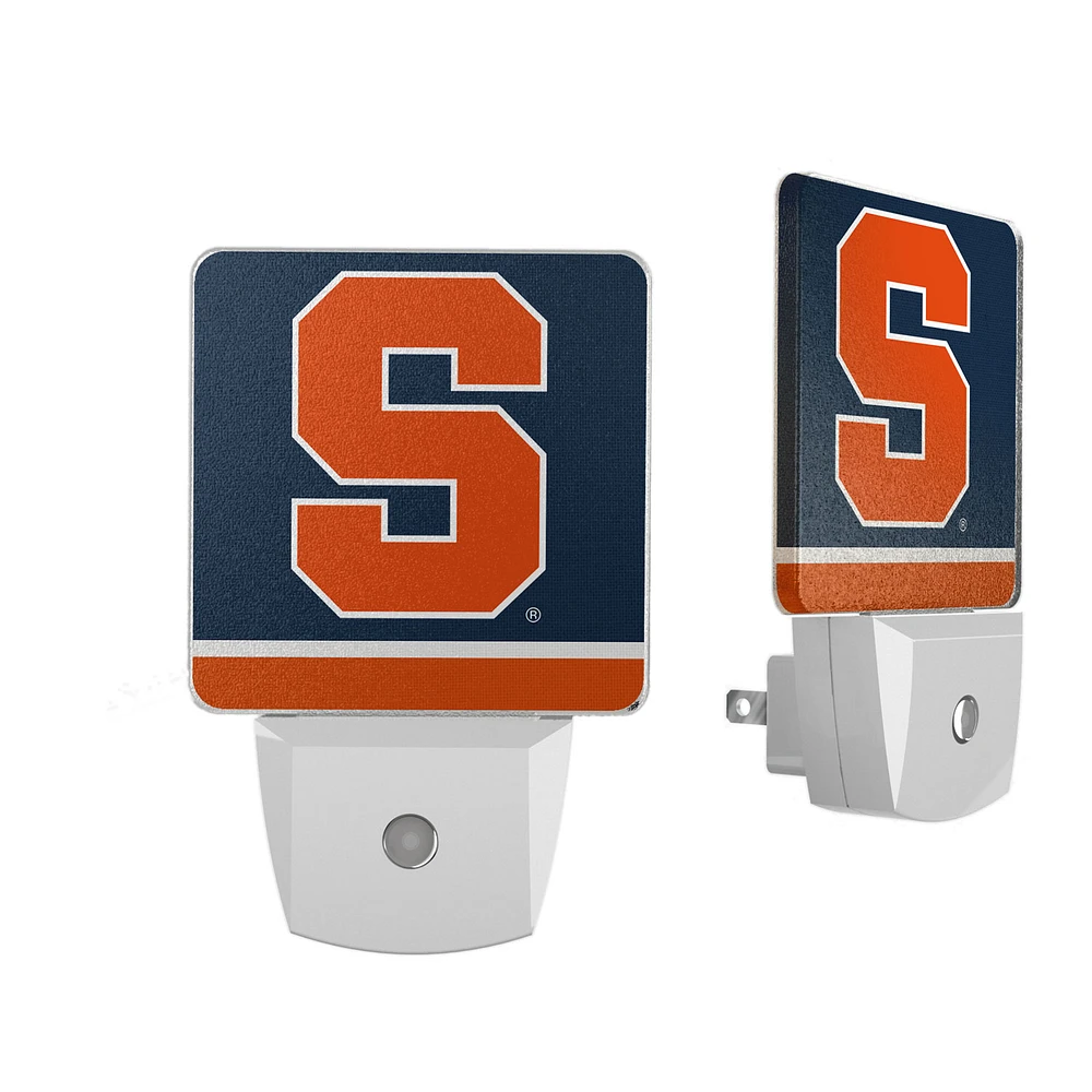 Syracuse Orange Stripe Design Nightlight 2-Pack