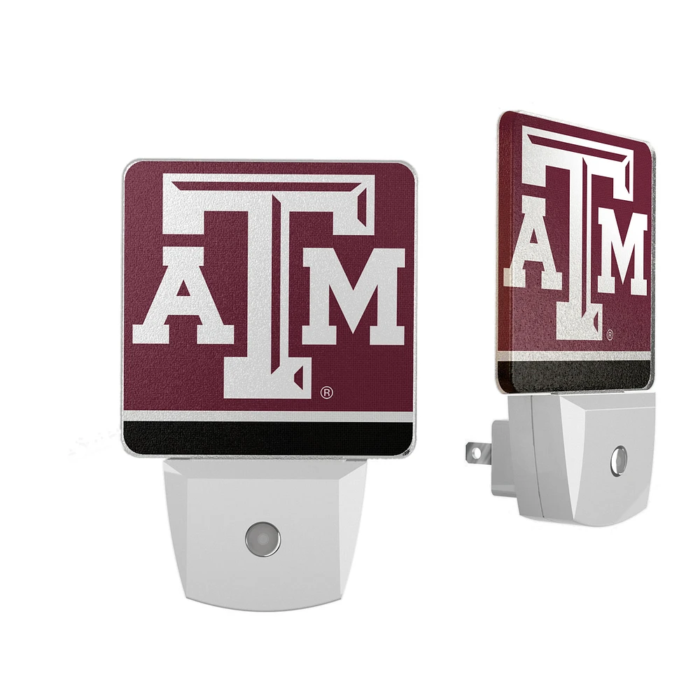 Texas A&M Aggies Stripe Design Nightlight 2-Pack