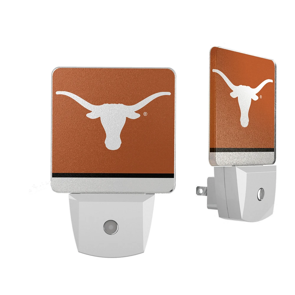Texas Longhorns Stripe Design Nightlight 2-Pack