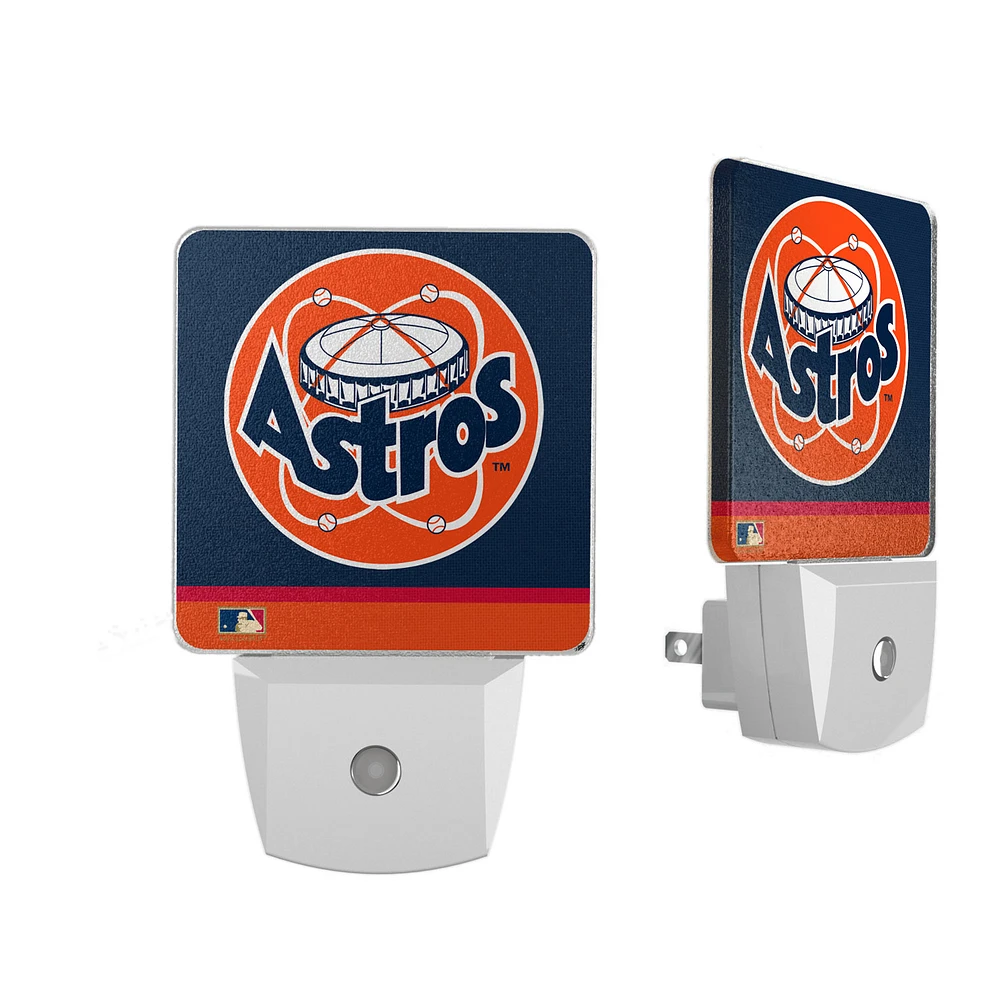 Houston Astros Stripe Design Nightlight 2-Pack
