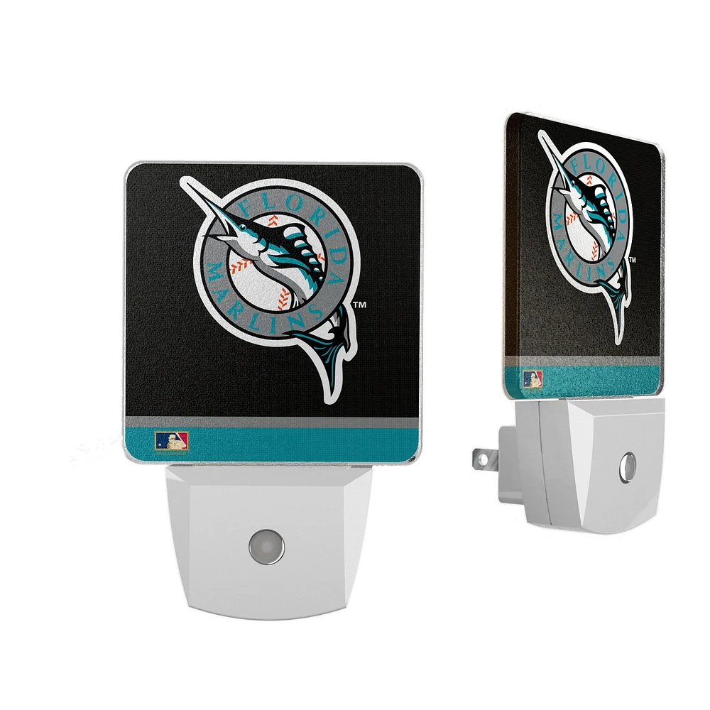 Miami Marlins Stripe Design Nightlight 2-Pack