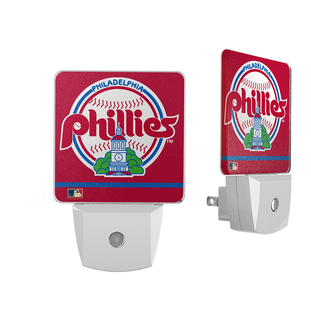 Philadelphia Phillies Alternate Logo Stripe Design Nightlight 2-Pack