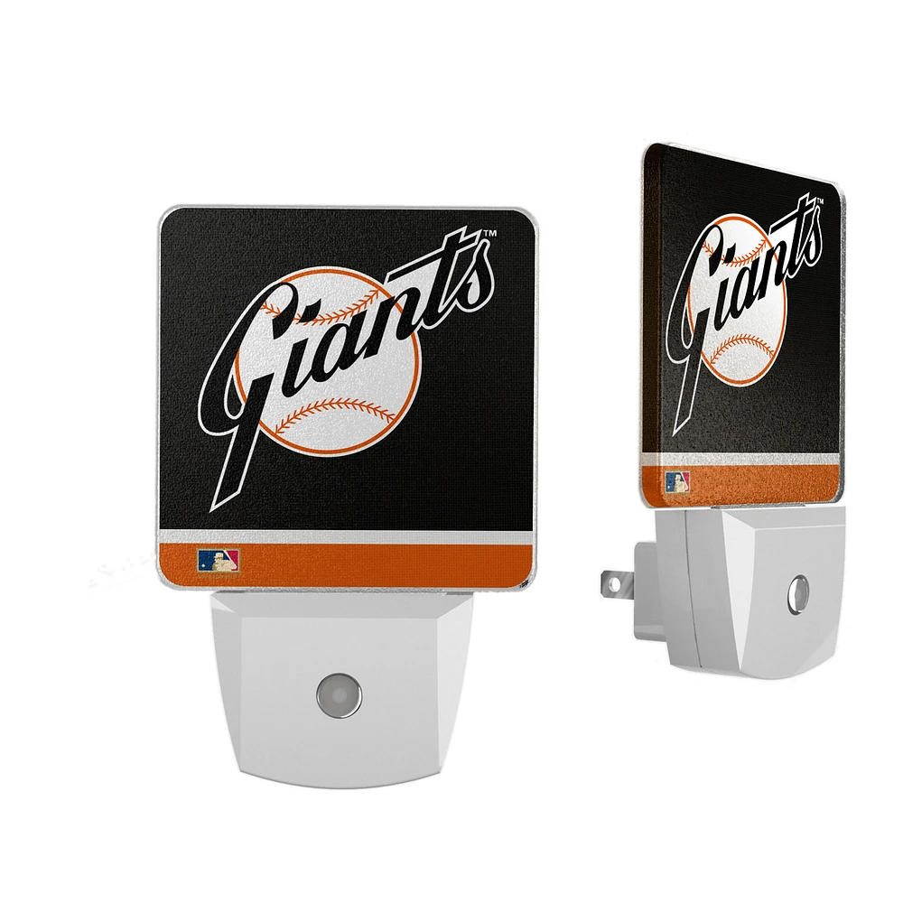 San Francisco Giants Alternate Logo Stripe Design Nightlight 2-Pack