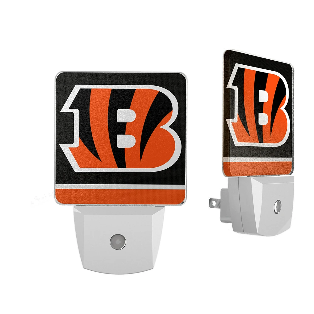 Cincinnati Bengals Stripe Design Nightlight 2-Pack