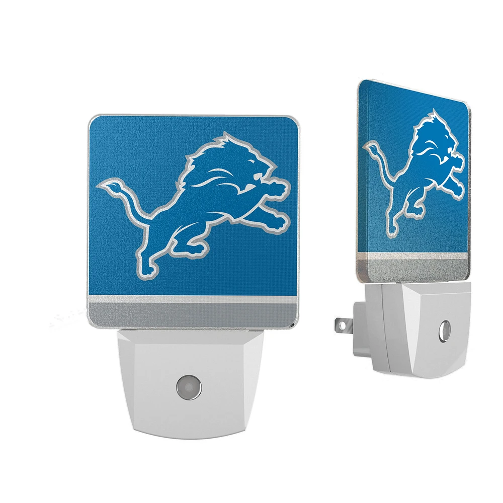 Detroit Lions Stripe Design Nightlight 2-Pack