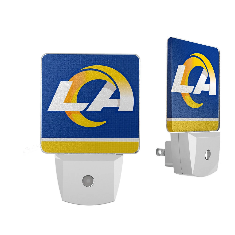 Los Angeles Rams Stripe Design Nightlight 2-Pack