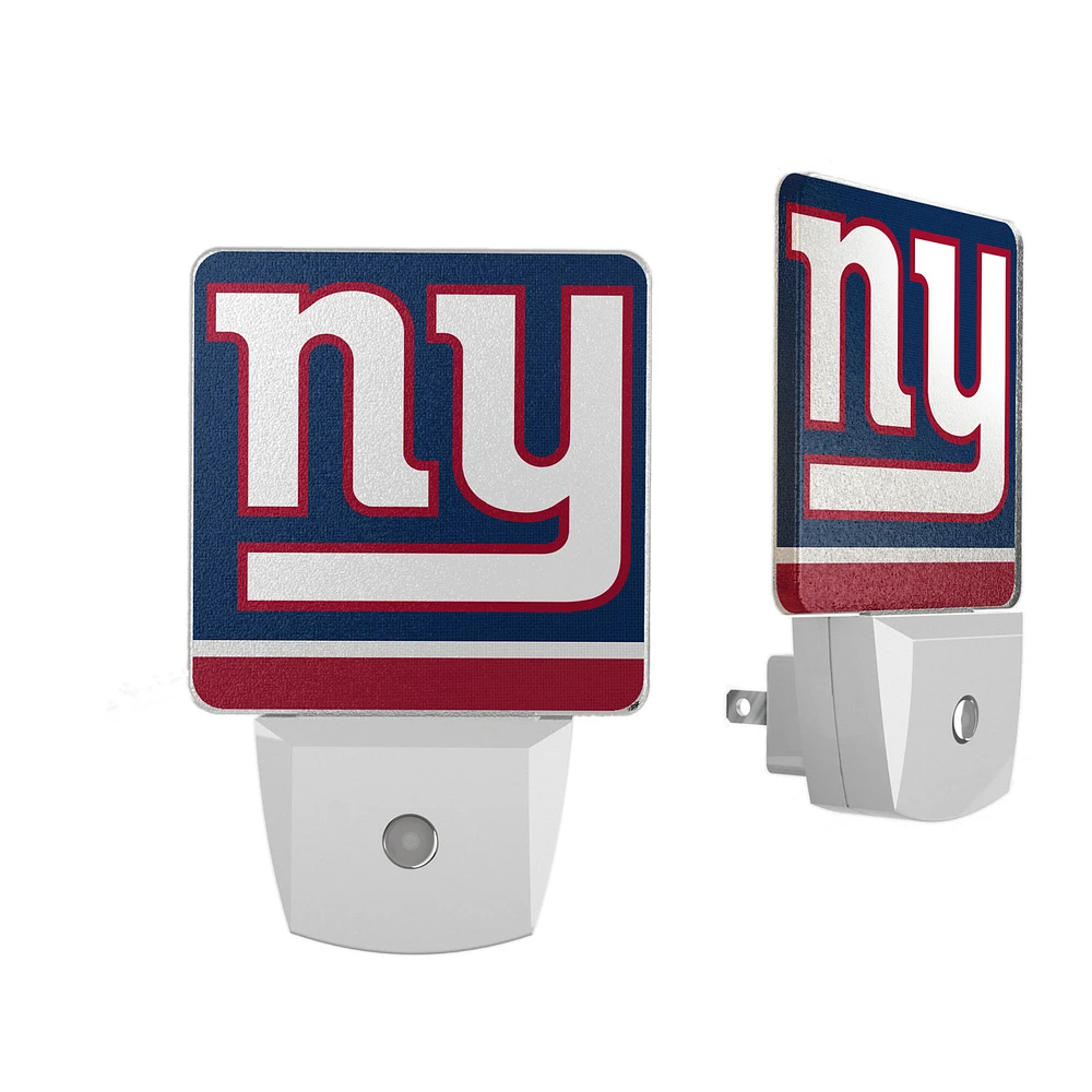 New York Giants Stripe Design Nightlight 2-Pack