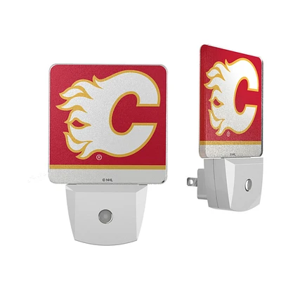 Calgary Flames Stripe Design Nightlight 2-Pack