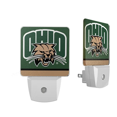 Ohio Bobcats Stripe Design Nightlight 2-Pack