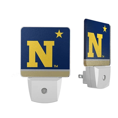 Navy Midshipmen Stripe Design Nightlight 2-Pack