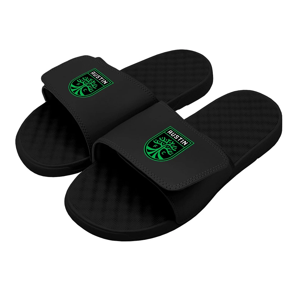 Men's ISlide Black Austin FC Primary Logo Slide Sandals