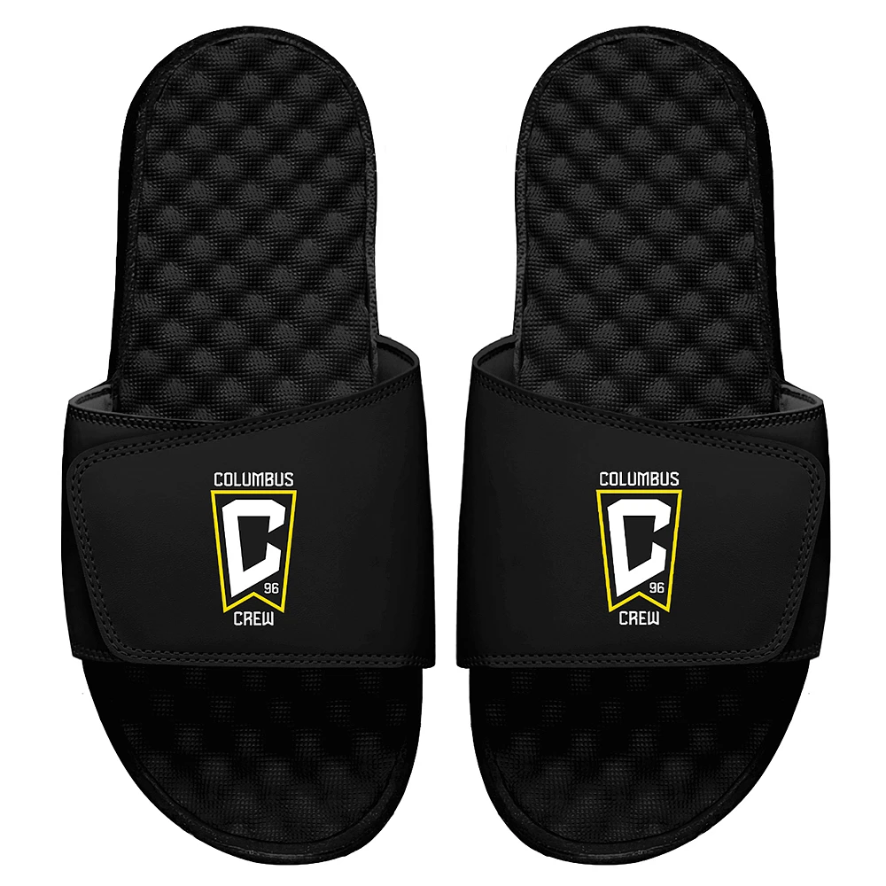 Men's ISlide Black Columbus Crew Primary Logo Slide Sandals