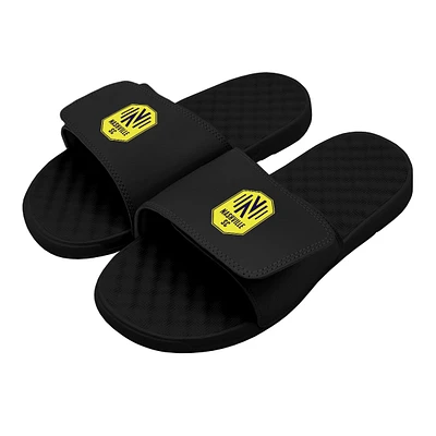 Youth ISlide Black Nashville SC Primary Logo Slide Sandals