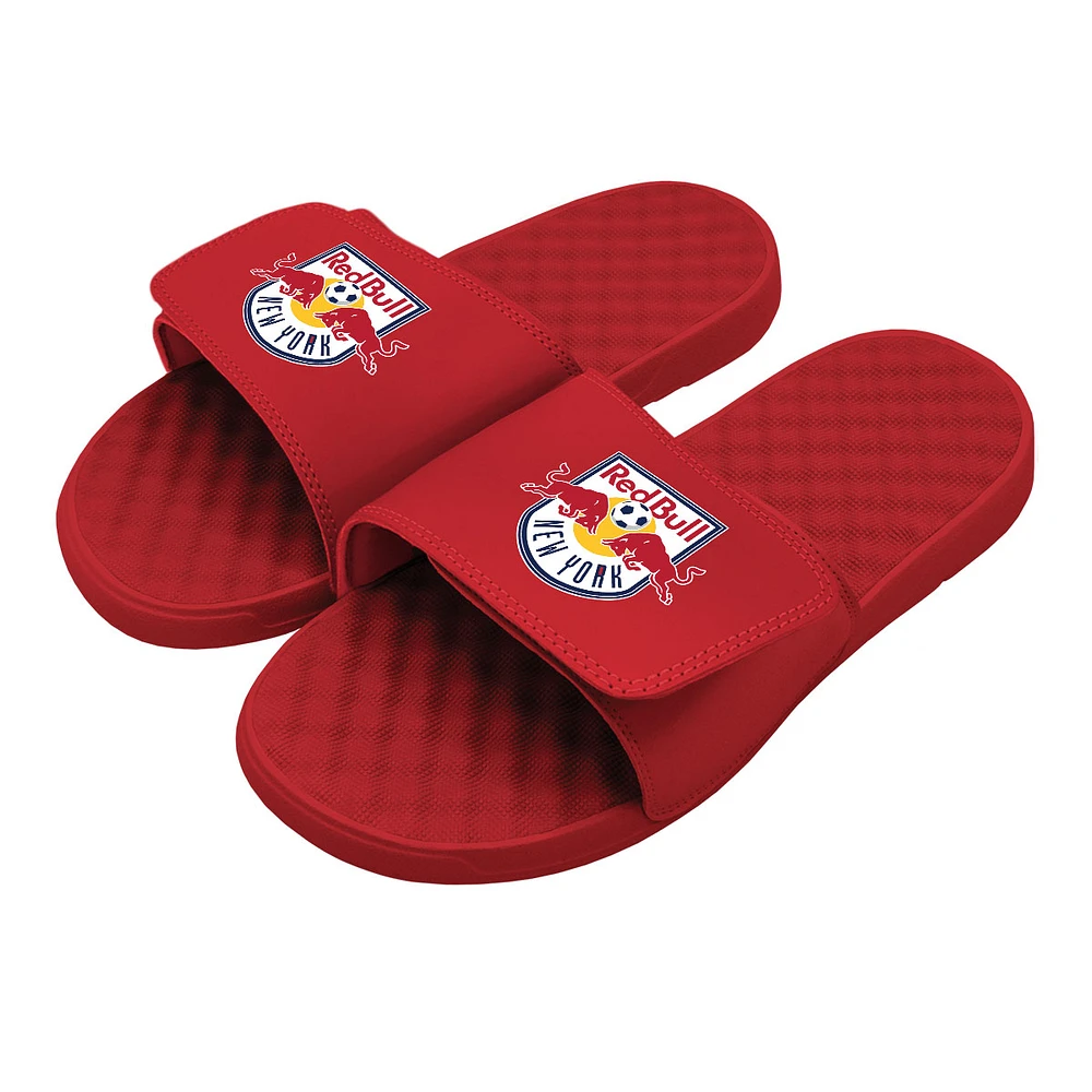Youth ISlide Red New York Bulls Primary Logo Slide Sandals