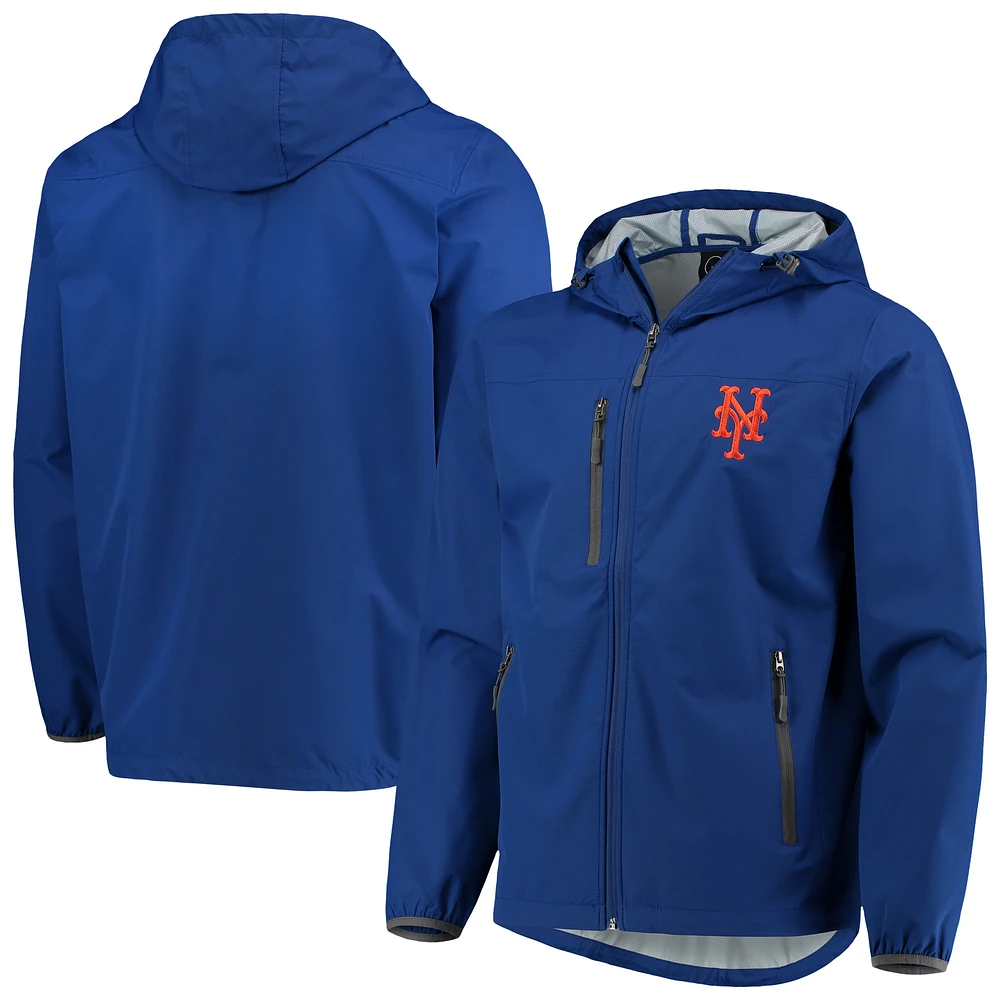 Men's G-III Sports by Carl Banks Royal New York Mets Double Play Lightweight Hoodie Jacket