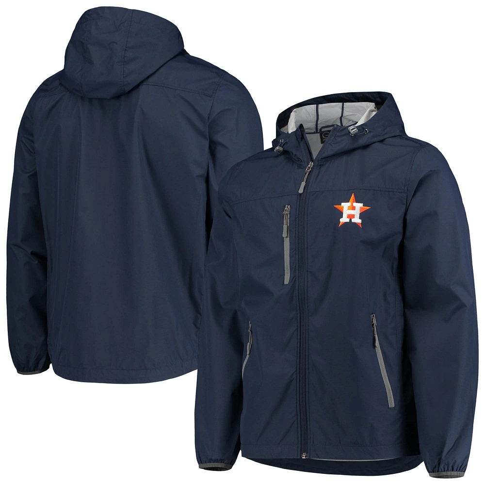 Men's G-III Sports by Carl Banks Navy Houston Astros Double Play Hoodie Full-Zip Jacket