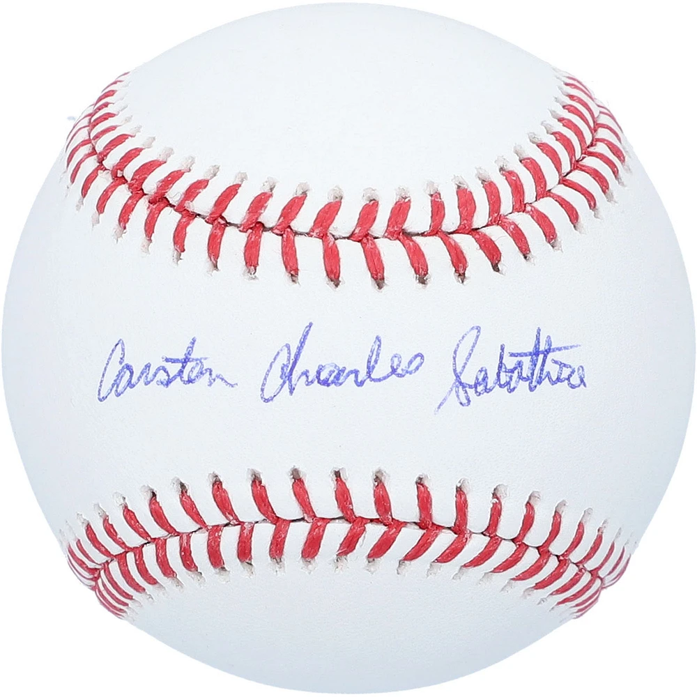 CC Sabathia New York Yankees Autographed "Carsten Charles Sabathia" Baseball